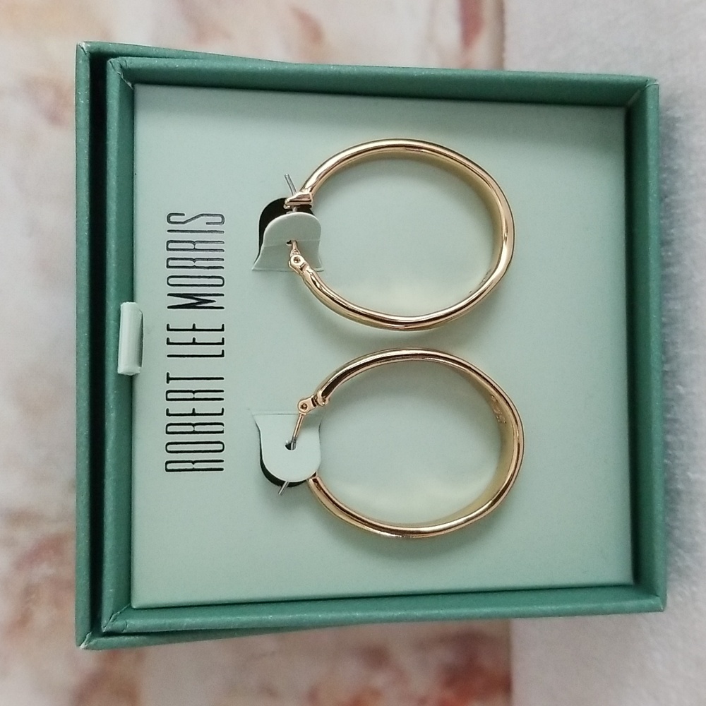 New Robert Lee Morris Hoop Earrings